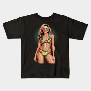 Guyanese Flag Bikini Women Souvenirs Guyana Kids T-Shirt
